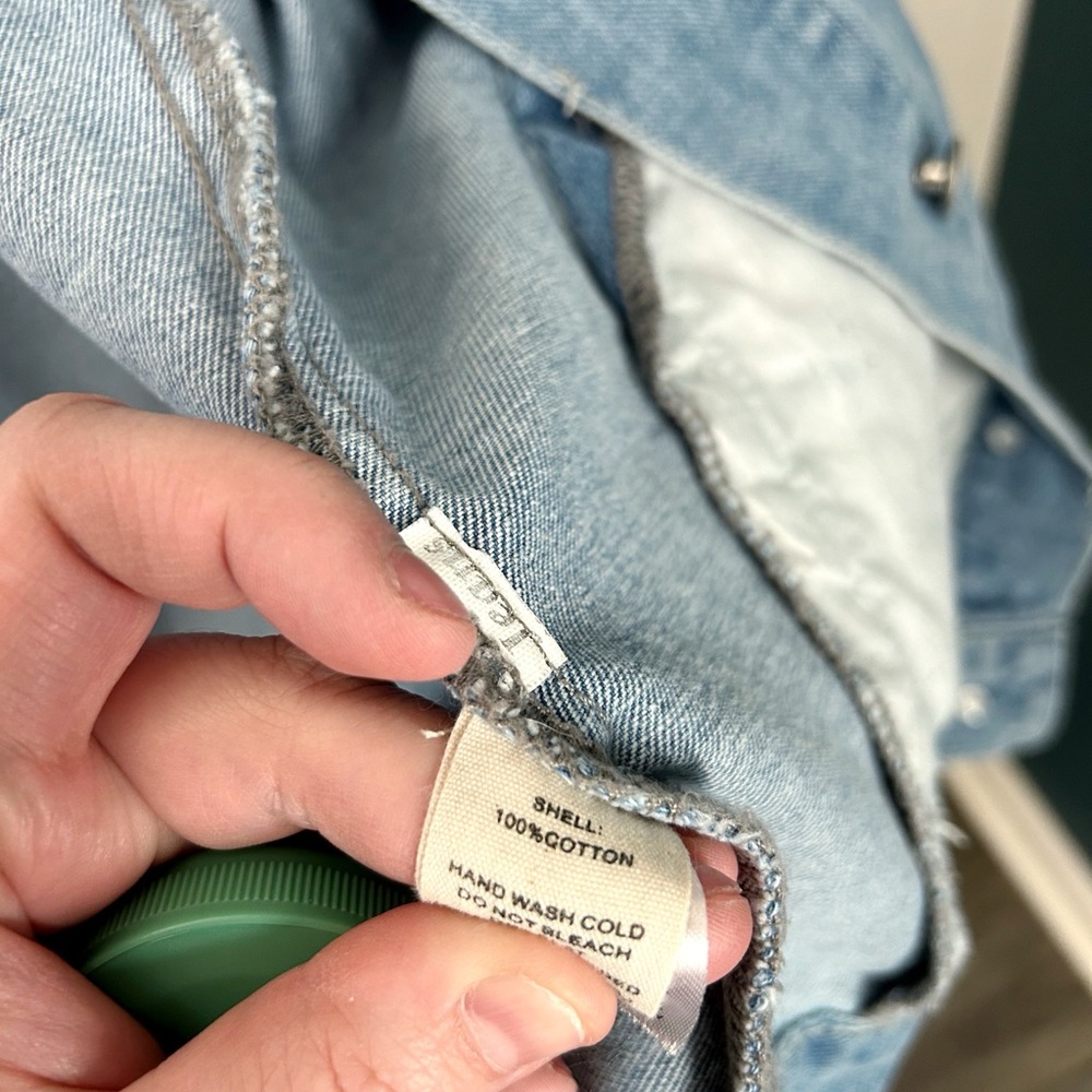 Alter’d state Denim Jacket with Smiley Patch - image 5